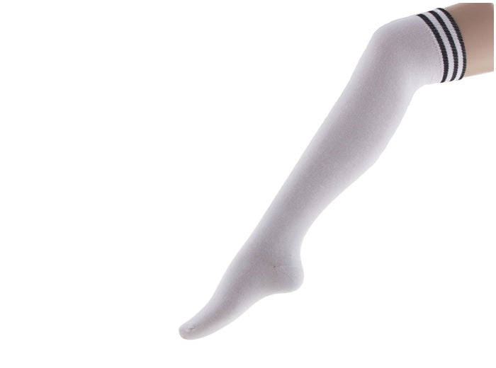 paire de chaussettes longues blanc pompom girl