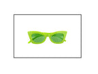 lunettes vintage 50''s rock ''n roll vert fluo