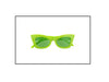 lunettes vintage 50''s rock ''n roll vert fluo