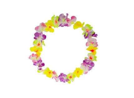 collier de fleurs. tahiti multicolore 60mm
