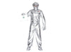 déguisement d''astronaute argent 6pcs homme taille l