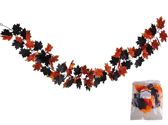 guirlande avec feuilles d''automne halloween 2m