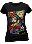 T-shirt Dc Comics Dc Heroine Pop Art femme