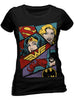 T-shirt Dc Comics Dc Heroine Pop Art femme
