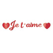 GUIRLANDE LETTRES JE T'AIME 2M