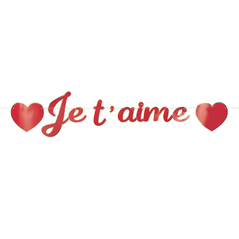 GUIRLANDE LETTRES JE T'AIME 2M