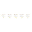 GUIRLANDE COEURS BLANCS ET OR 3M