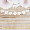 GUIRLANDE COEURS BLANCS ET OR 3M