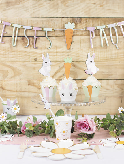 SET DE 3 CAKE TOPPERS LAPINOU