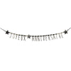 GUIRLANDE LETTRES NOIRES ET OR JOYEUX ANNIVERSAIRE 1.60M