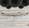 GUIRLANDE LETTRES NOIRES ET OR JOYEUX ANNIVERSAIRE 1.60M