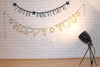 GUIRLANDE LETTRES NOIRES ET OR JOYEUX ANNIVERSAIRE 1.60M