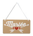 PANCARTE CHAISE DE LA MARIEE 30CM