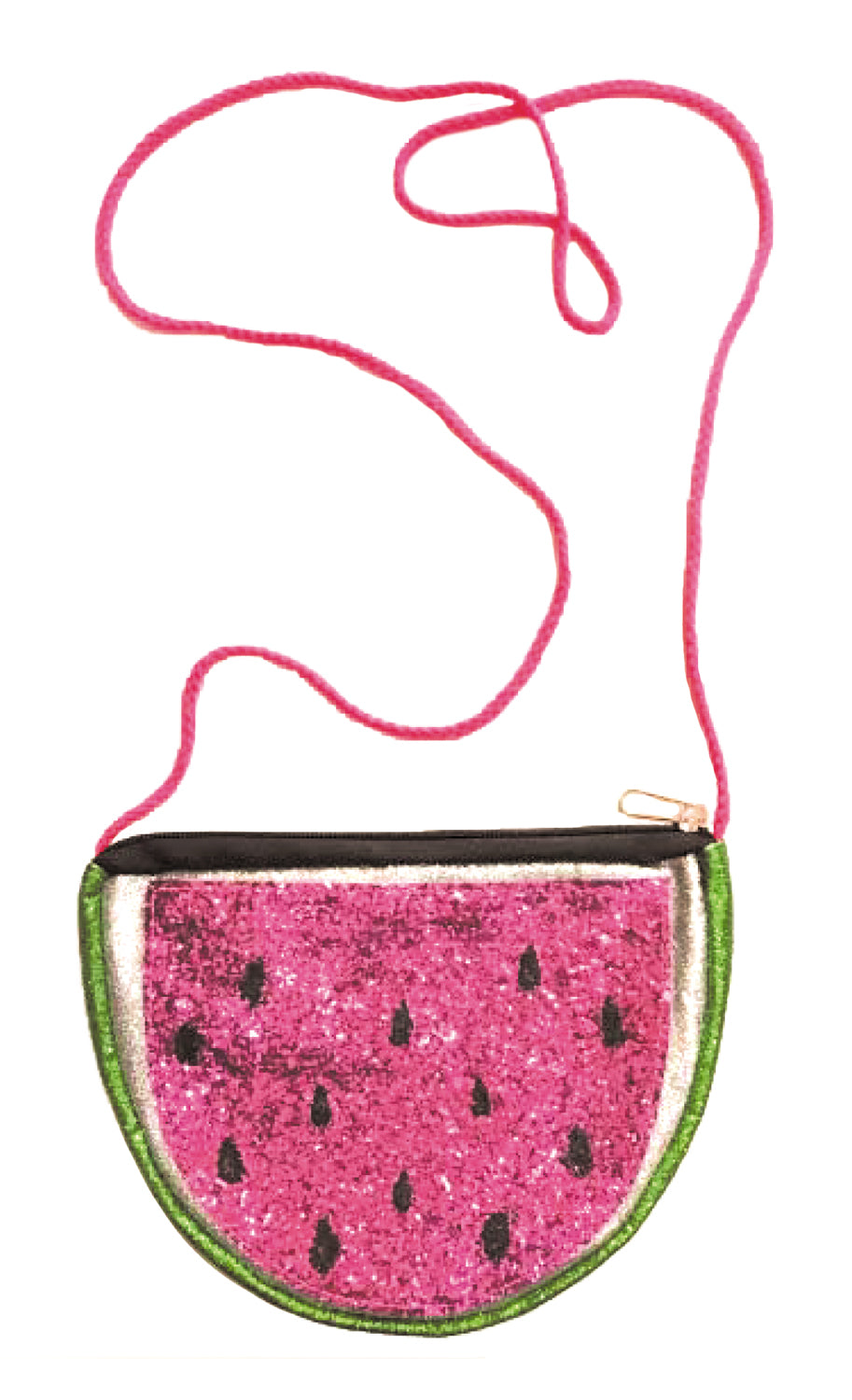 SAC A MAIN PASTEQUE GLITTER