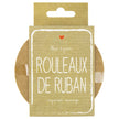 SET DE 3 ROULEAUX DE RUBAN IMPRIME MARIAGE