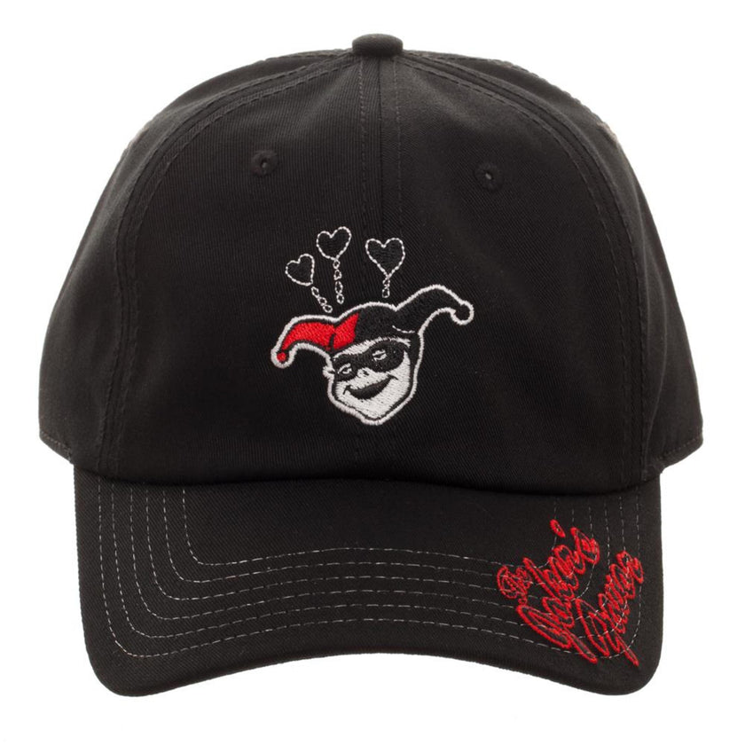 Casquette Harley Quinn noire