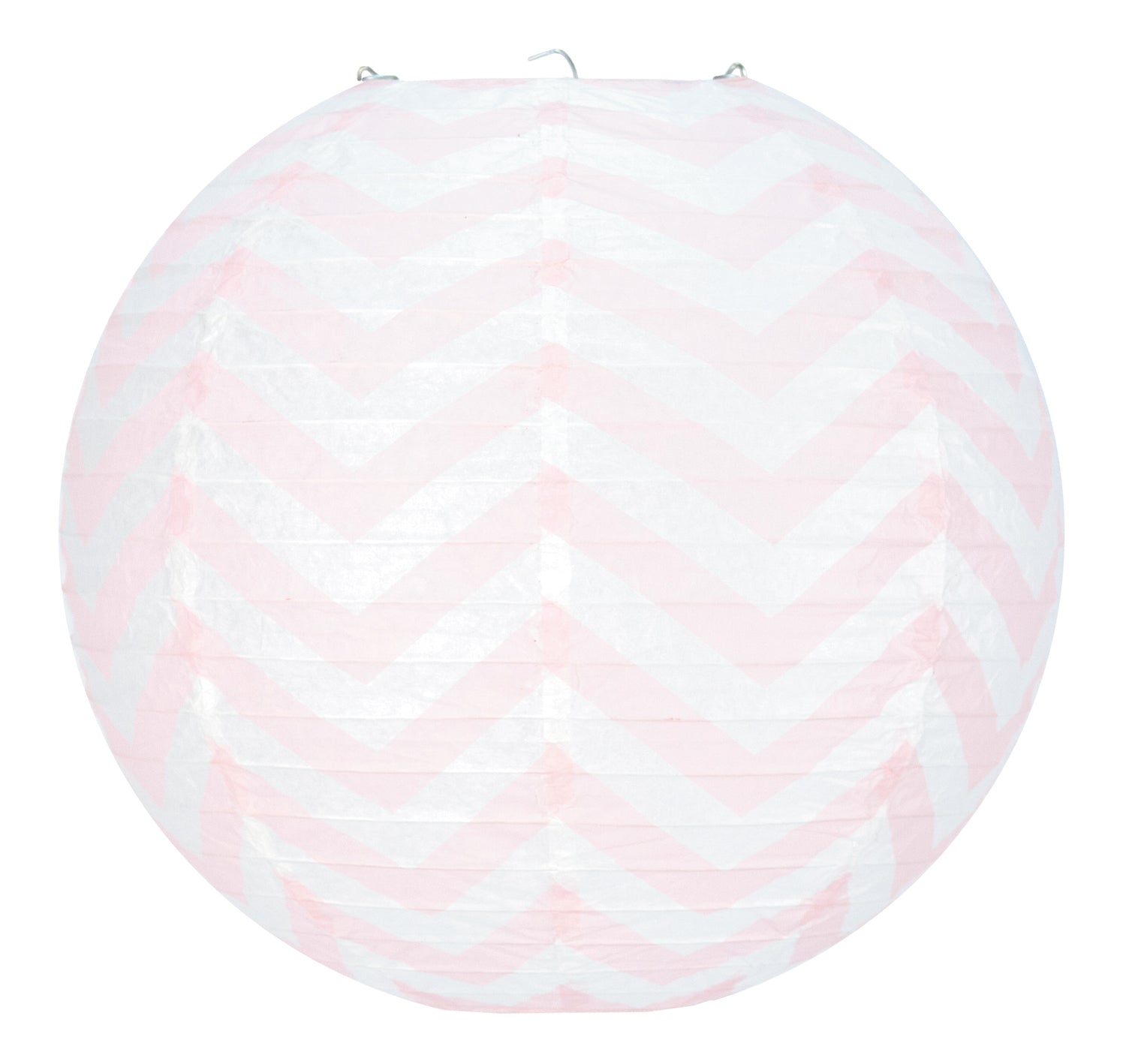 LANTERNE CHEVRONS ROSES 35CM