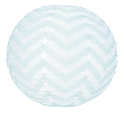LANTERNE CHEVRONS BLEUS 35CM