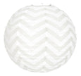 LANTERNE CHEVRONS GRIS 35CM