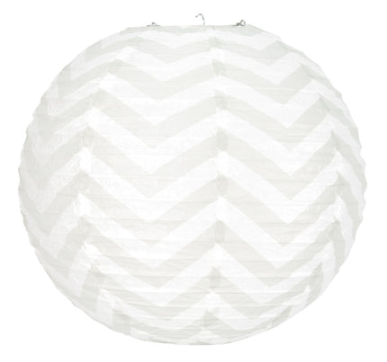 LANTERNE CHEVRONS GRIS 35CM