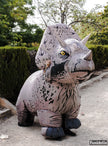 Déguisement dinosaure Tricératops gonflable adulte - Jurassic World