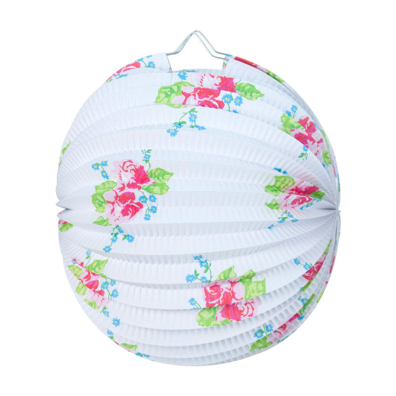 LAMPION SHABBY BLANC 30CM