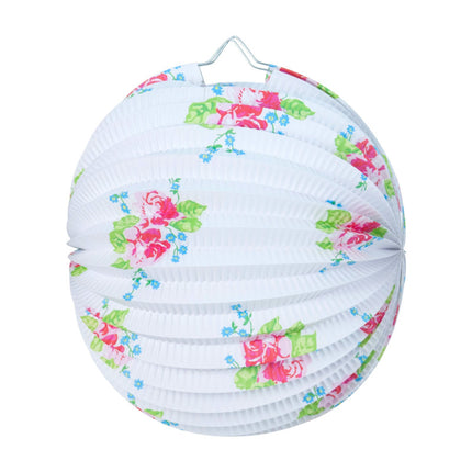 LAMPION SHABBY BLANC 30CM