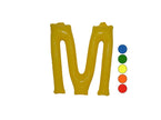 ''m'' lettre gonflable 35cm