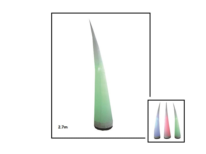 cone gonflable led''s et télécommande 2.7m