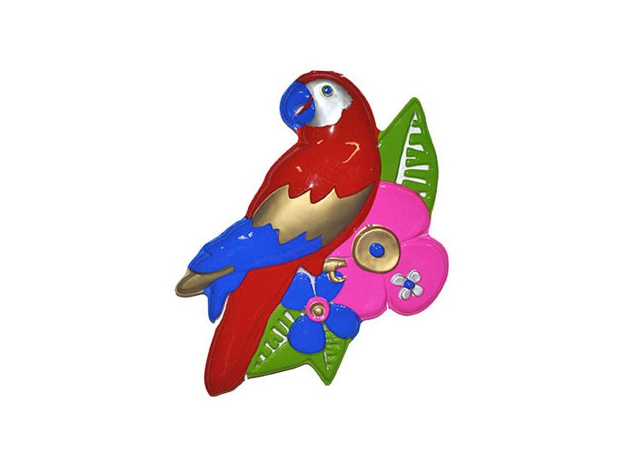 décoration murale perroquet 60cm