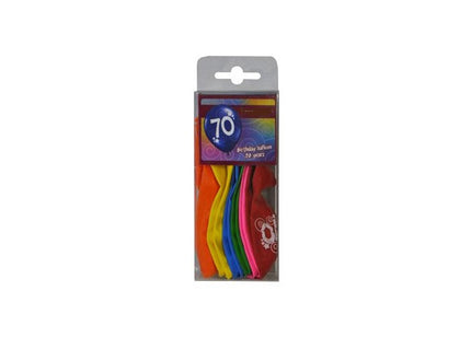 lot de 12 ballons 70 ans 30cm