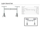 structure pour éclairages capacité 100kg - light stand set