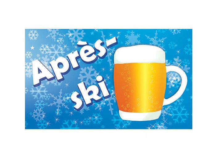 drapeau après-ski 90x150cm