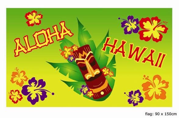 drapeau aloha hawaï 90x150cm