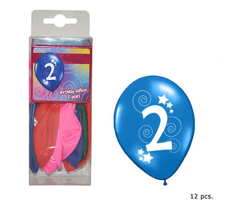 lot de 12 ballons 2 30cm