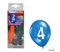 lot de 12 ballons 4 30cm