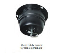 b- moteur sur secteur pour boule à facette