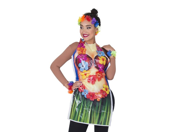 tablier tahiti hawaï torse femme 90x41cm