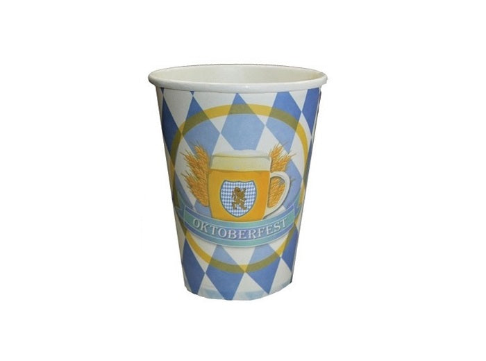 lot de 8 gobelets oktoberfest en carton 25cl