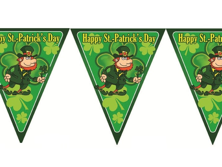 guirlande 10 fanions saint patrick 5m