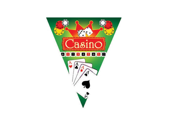 guirlande 10 fanions casino 5m
