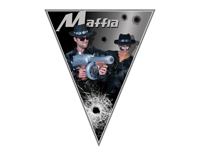 guirlande 10 fanions motif maffia 5m