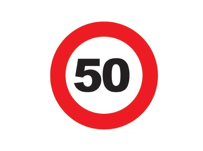 lot de 6 sous-verre magnétique limitation 50 ans 12cm