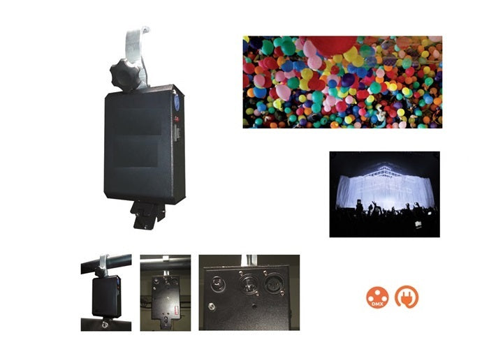 machine power drop à ballons dmx 220v