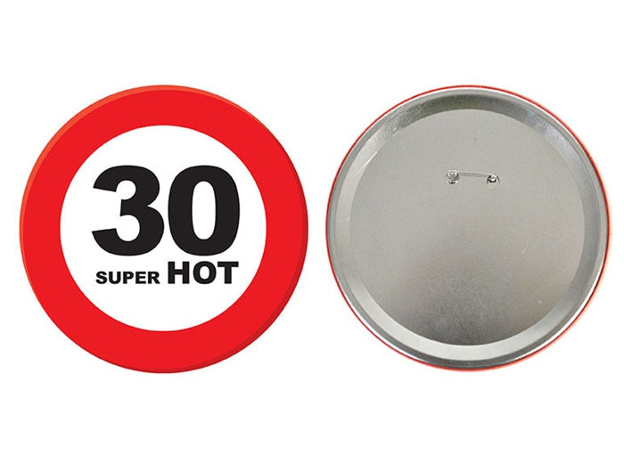 badge métallique géant 30 ans 15cm