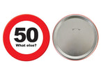 badge métallique géant 50 ans 15cm