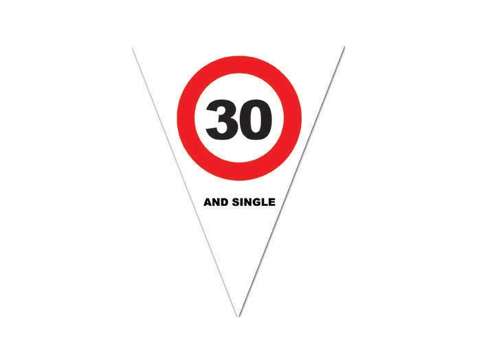 guirlande 10 fanions 30 ans 5m