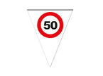 guirlande 10 fanions 50 ans 5m