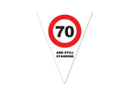 guirlande 10 fanions 70 ans 5m