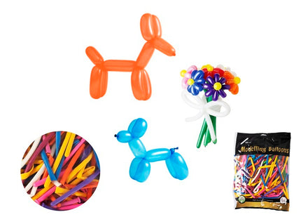 lot de 100 ballons à modeler 1m40 x diamètre 50mm